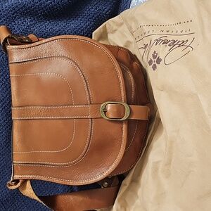 Patricia Nash Brown Leather Crossbody Bag